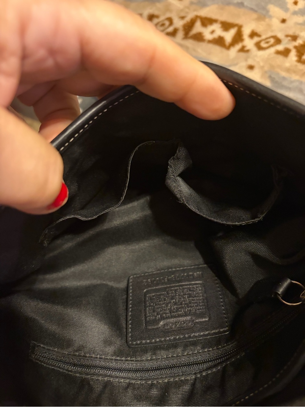 Coach Vintage EUC Soho Buckle Flap Black Leather Shoulder Bag - Picture 16 of 17